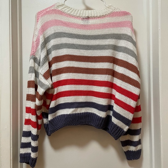 John + Jenn Striped Cotton Sweater - Picture 7 of 7